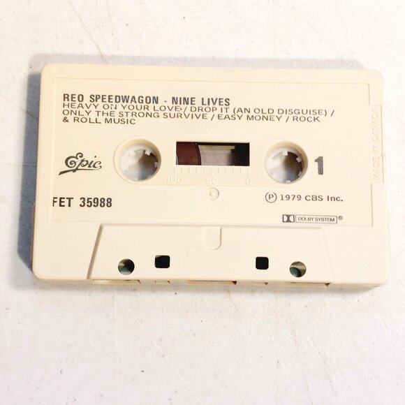 REO Speedwagon ~ Nine Lives (cassette, 1979) tested and works - Picture 2 of 3
